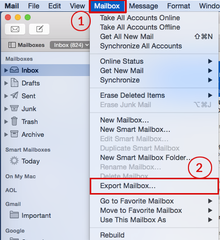 how to archive mac mail to external drive