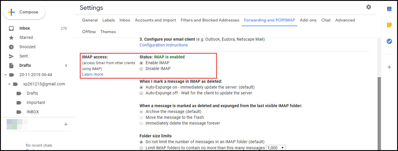 getmail imap gmail backup